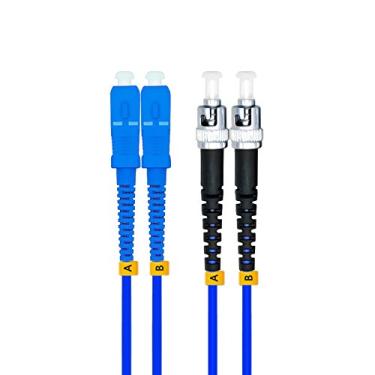 Imagem de Jeirdus 150 m SC para ST Cabo de Fibra Óptica Duplo blindado 9/125 SM Cabo de Patch Óptico Singlemode 150 metros 150 metros SC-ST
