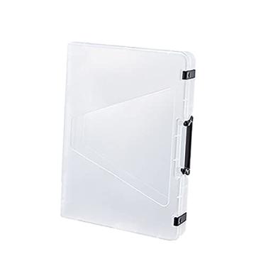 Imagem de de arquivo - estojo portátil empilhável para projeto, suporte para recipiente de arquivo de, material escolar de escritório, A4 Grosso Preto