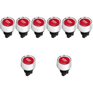 Imagem de FAVOMOTO 8 Unidades ligue a ignição lâmpadas de led lampadas led blocos de borracha para elevador de carro porta ocarina botão de partida do motor do carro veículos iniciam a ignição trocar