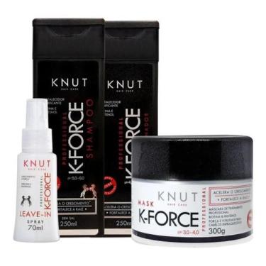Imagem de Kit Shampoo + Condicionador + Máscara + Spray Leave-In K-Force Knut (4