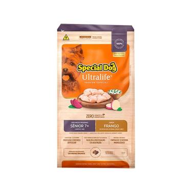Imagem de Ração Special Dog Ultralife Cães Adultos Sênior Raças Pequenas Frango e Arroz 15kg