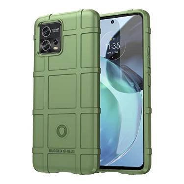 Imagem de YSNZAQ Capa de telefone resistente durável de grau militar para Motorola Moto G72 de 6,6 polegadas, capa protetora de telefone ultra fina macia TPU à prova de choque para Motorola Moto G72 HD verde