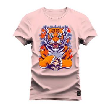 Imagem de Camiseta T-Shirt Algodão Premium Estampada Tigre Pensando - Nexstar