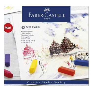 Imagem de Giz Pastel Seco Faber Castell Creative Studio Curto Soft 48 Cores