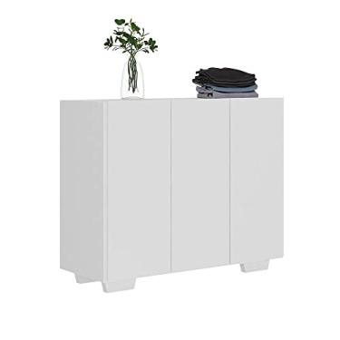 Imagem de Armário Lavanderia com 3 Portas 90 cm Multimóveis Mp5034 Branco