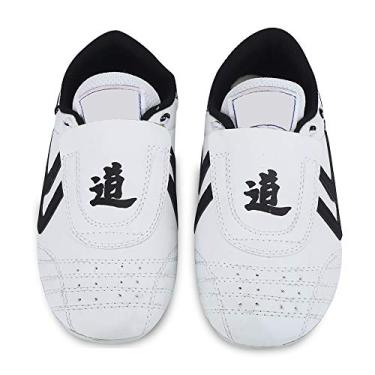 Imagem de Tênis de Boxe Taekwondo Shoes Martial Arts Karate Kung Fu Tai Chi Tênis listrado preto leve, black & white, 36