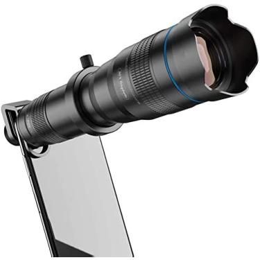 Imagem de Telescópio telefoto móvel 36X, lente telefoto com zoom com tripé, monocular de lente para smartphone HD