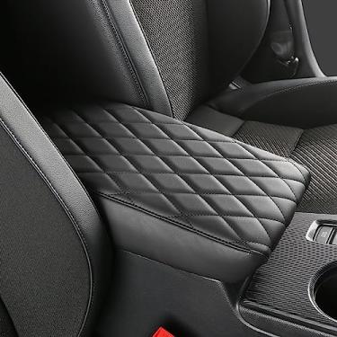 Imagem de CZCGYDY Capa de apoio de braço para console central para Honda Civic 2022 2023 11ª geração capa de descanso de braço protetor de tampa interior decoração almofada de cotovelo acessórios (preto)
