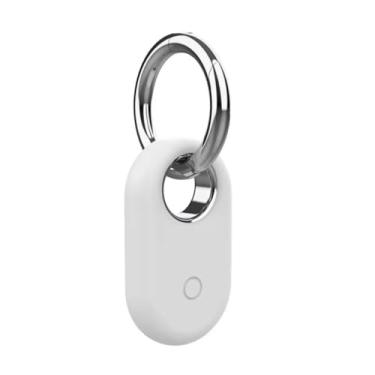 Imagem de Chaveiro Compatível Com Localizador Galaxy SmartTag2, Capa Case Protetora De Silicone Antiperda, Antiquebra, Resistente – HEISIL (BRANCO)