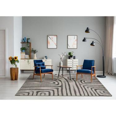 Imagem de Tapete 150x200cm First Class Tapetes São Carlos Zebrado