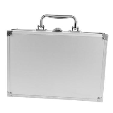 Imagem de Caixa de armazenamento de instrumentos Pasta com trava de alumínio Pasta rígida Maleta masculina Maleta pequena Maleta masculina Maleta maleta para homens Metal duro Homem Estação de trabalho de liga