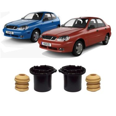 Imagem de Kit reparo dianteiro daewoo lanos 98-01 - batente suspensão