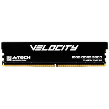 Imagem de A-Tech Memória RAM 16GB DDR5 5600MHz (PC5-44800) XMP 3.0 UDIMM 1.1V Non-ECC DIMM 288-Pin Desktop Gaming Memory - AV16G5D56X