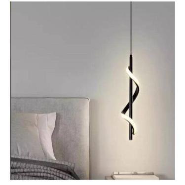 Imagem de Luminária Moderna De Led Cantos De Salas Lavabos Espiral