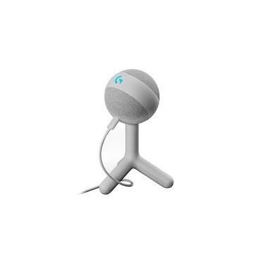 Imagem de Microfone Gamer Logitech G Yeti Orb com RGB LIGHTSYNC, USB Plug and Play para Gravação de Conteúdo e Streaming, Branco - 988-000557