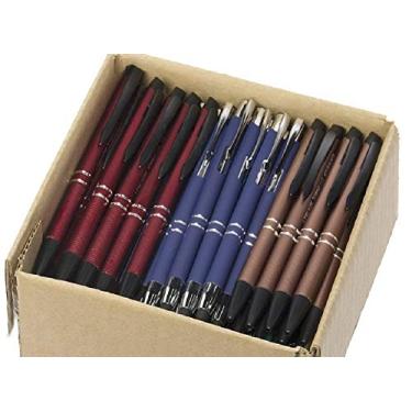 Imagem de Caixa com 2 kg de canetas esferográficas sortidas com tinta incorreta, lote de metal retrátil por