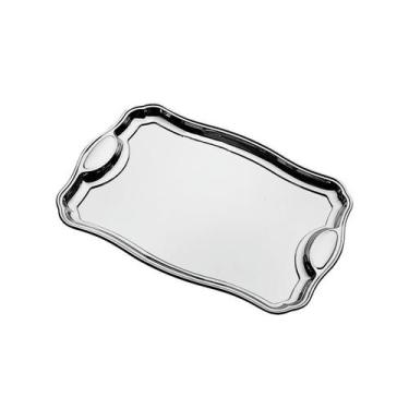 Imagem de Bandeja Classic Retangular Em Aco Inox Com Alcas 34 X 24 Cm Tramontina