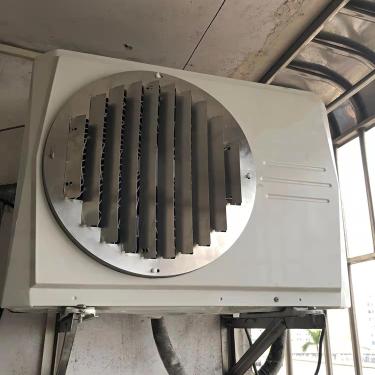 Imagem de Defletor de ar de aço inoxidável para unidade externa de ar condicionado - Defletor de sopro anti-direto Tampa redonda do guia de vento - Tela de cerca de proteção - Grades de condensador de
