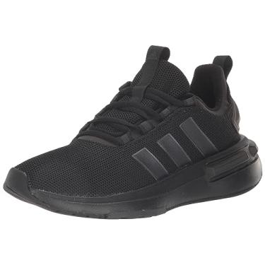 Imagem de adidas Tênis feminino Racer Tr23, Preto/Preto Azul Metálico/Carbono, 34