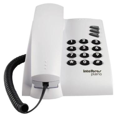 Imagem de Telefone com Fio Intelbras Pleno com Chave Cinza Artico