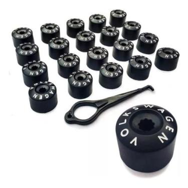 Imagem de Capa Parafuso Bc Roda Kit C/ 20 Peças Up 2003 2004 2005 2006 - Vw