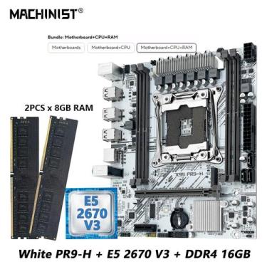 Imagem de Kit Gamer Intel Xeon E5 2670 V3 - Placa-Mãe X99, 16GB RAM e NVMe M.2, 
