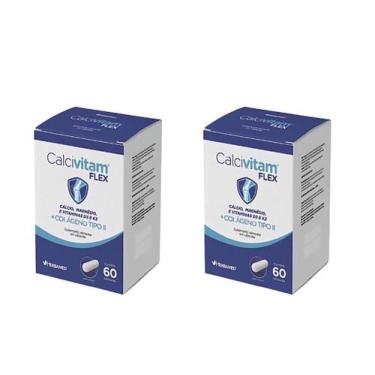 Imagem de Kit 2 Calcivitam Flex Calcio, Magnesio E Vitaminas 60 Caps. - Herbamed
