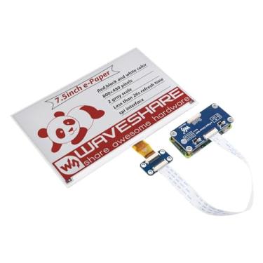 Imagem de Waveshare 7.5inch E-Paper E-Ink Display HAT (B) for Raspberry Pi 800×480 Pixels Red/Black/White Three-Color with SPI Interface