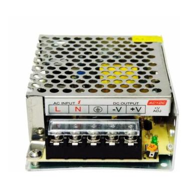 Imagem de Fonte Chaveada 12v 5a 60w P/ Som Automotivo Cftv Fita Led - MAX AMPER