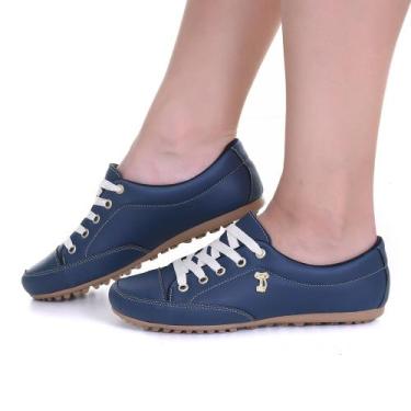 Imagem de Sapatênis Feminino Sintético Casual, Leve e Confortável Para Seu Dia a