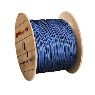 Imagem de Cabo Alumínio Duplex Megatron 10mmx500m Bobina Neutro Isolado Preto/Az