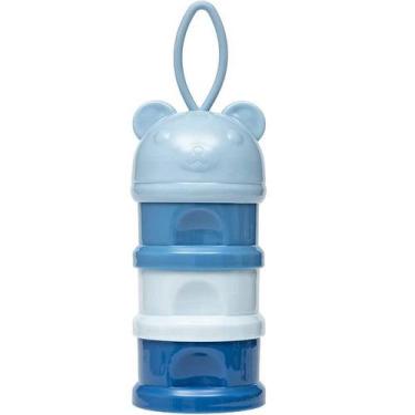 Imagem de Potes Empilhaveis Porta Leite em PO Lanches Frutas para Bebe Infantil 