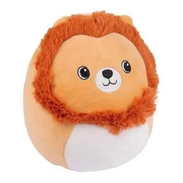 Imagem de Pelúcia Naninha Antialérgica Macia Fofinha Leão Tam G 30 Cm - Dm Brasi