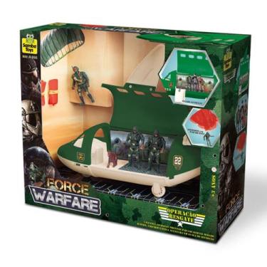 Imagem de Avião de Brinquedo Samba Toys Force Militar