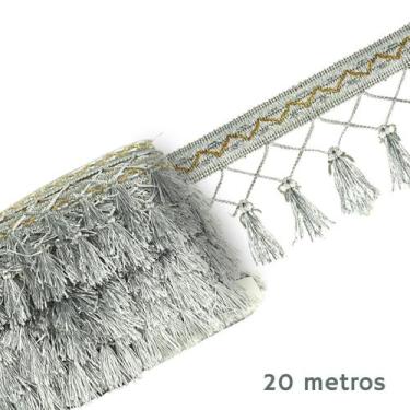 Imagem de Pingente De Seda Tassel - Fita- Cinza Prata - Nº: 300 C/20M- Nybc