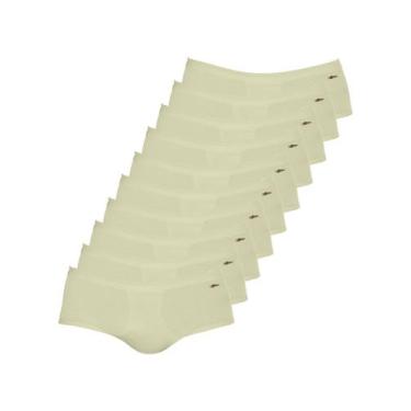 Imagem de Kit com 10 Cuecas Slip Zorba com Abertura 185, Bege, GG