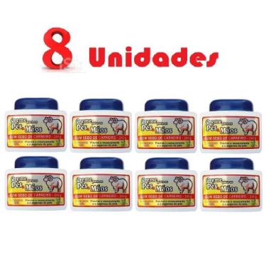 Imagem de Kit com 8 Creme Para Pés E Mãos Sebo De Carneiro Sanjully - San Jully