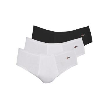 Imagem de Kit com 3 Cuecas Slip Zorba com Abertura 172 Colorido, Preto, GG