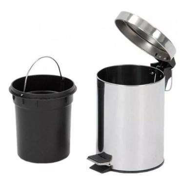 Imagem de Lixeira Com Cesto Para Escritório, Banheiro 5 Litros - home flex
