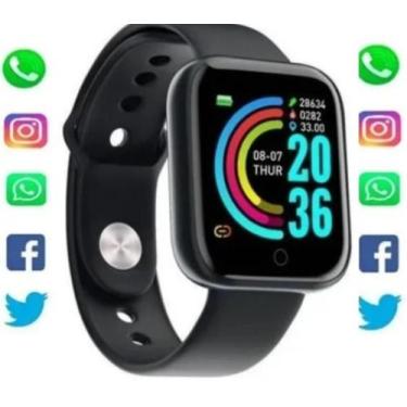 Imagem de Relógio Preto Y68: Troca De Foto - Tecnologia - Smart Watch D20 Y68 Fi