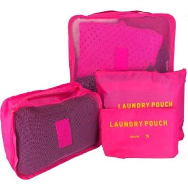 Imagem de Kit Com 4 Necessaire de Viagem - Inter, Rosa