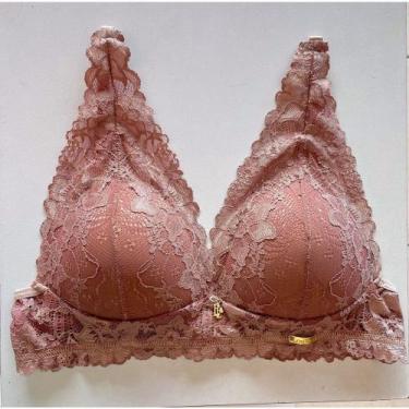 Imagem de Top Regatão (Sutiã  Regatão com Bojo e Detalhe de Renda nas Alças). - 