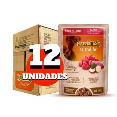 Imagem de Sachê Special Dog Filhote Carne: Caixa com 12 unidades