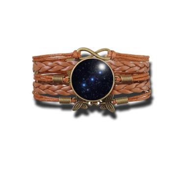 Imagem de Pulseira Feminina Cinturão de Órion Constelação das Três Marias Ajustá