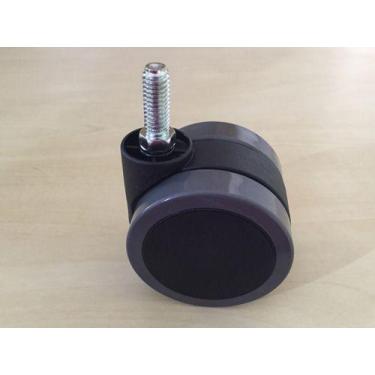 Imagem de Kit 5 Rodizios Roda 65mm Pu Rosca Parafuso 3/8pol. Sq65 - SQUADRONI