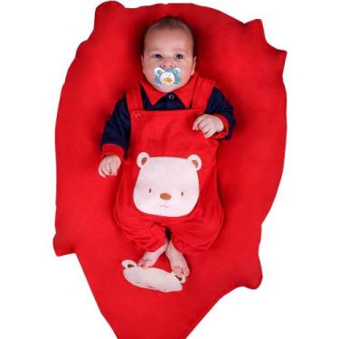 Imagem de Saída Maternidade Bebê Menino Luxo Ursinho Fofo 4 Peças - Pandora Baby