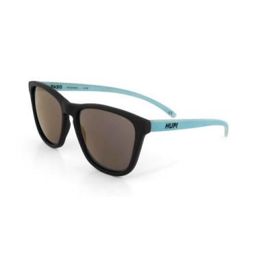 Imagem de Óculos de Sol HUPI Paso Armação Preto e Azul Lente Roxo Espelhado, Pre