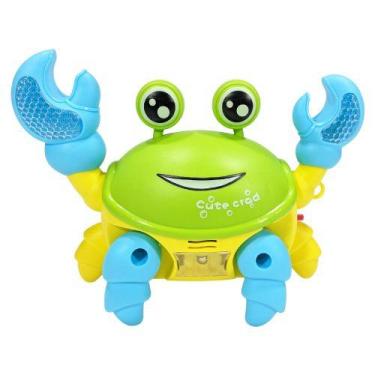 Imagem de Brinquedo Caranguejo Musical Bebê Infantil Colorido Luz Som - Toys