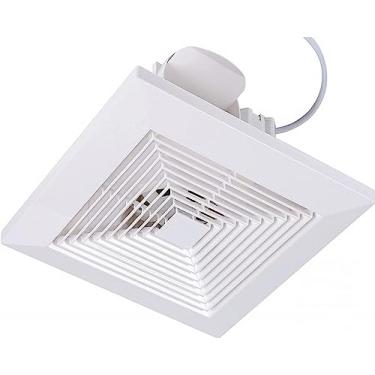 Imagem de Jinhong Ventilador de banheiro Ventilador de ventilação de teto exaustor de teto exaustor exaustor de teto 141 CFM 0,7 sones, ventilador de exaustão silencioso de banheiro para chuveiro, banheiro, escritório, casa (grade)