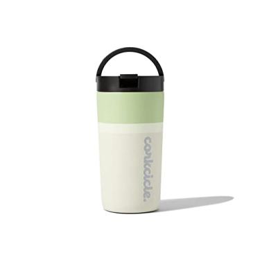 Imagem de Corkcicle Garrafa de água térmica Star Wars Grogu Baby Yoda Kids com canudo, aço inoxidável, 340 ml, volta às aulas